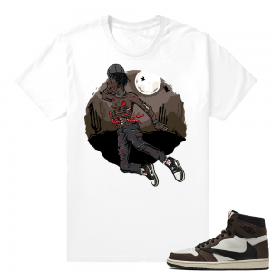 Travis Scott 1s | Air Travis Zombie | White Shirt