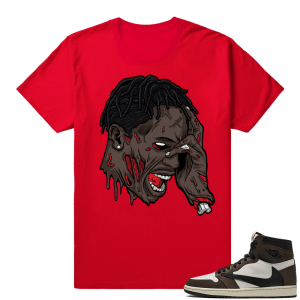 Travis Scott 1s | Travis Zombie | Red Shirt