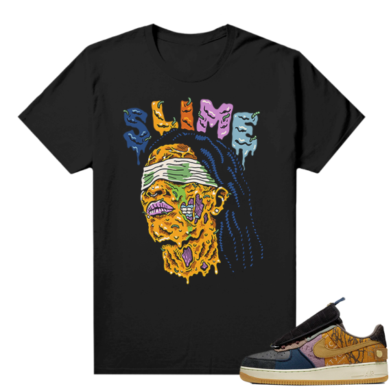 Travis Scott Nike Air Force 1 shirt black - Thugga Slime