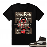 Travis Scott 1s | Designer Mashup | Black Shirt