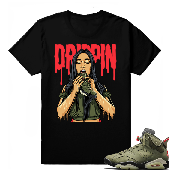 Travis Scott Jordan 6 Black shirt - Drippin 6s