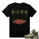 Travis Scott Jordan 6 Black shirt - Drippin Smiley