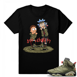 Travis Scott Jordan 6 Black Shirt - Get Schwifty