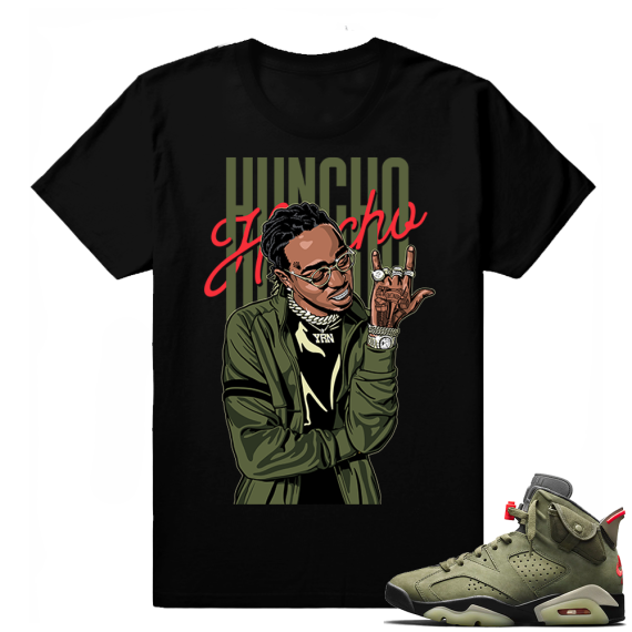 Travis Scott Jordan 6 Black shirt - Huncho Flex