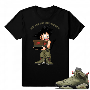 Travis Scott Jordan 6 Black shirt - Just A Kid