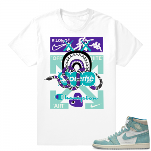 Turbo Green 1s | Designer Mashup | White Shirt