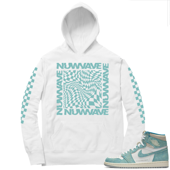 Turbo Green 1s | Nuwave Checkered | White Hoodie