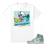 Turbo Green 1s | Speed Racer | White Shirt