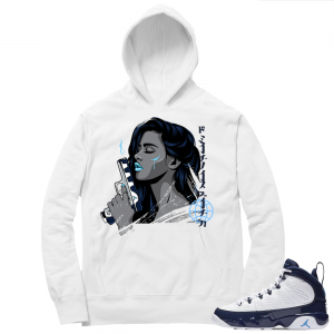 Jordan 9 UNC | Sneaker Heat | White Hoodie