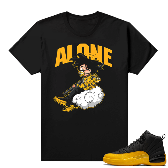 University Gold 12s shirt outfit - Black - Alone