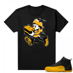 University Gold 12s shirt to match - Black - Double Up