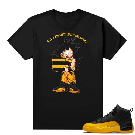 University Gold shirt - Black - Just A Kid