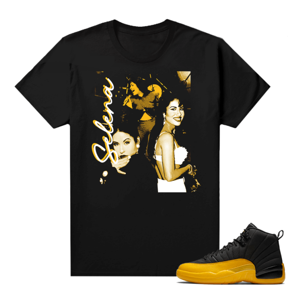 Shirts to match Gary Payton 12s - Black - Selena Vintage