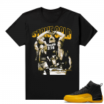 Shirts to match University Gold 12s - Black - Stone Cold Vintage Wrestling