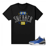 Varsity Royal 3s shirt - Black - Jay the Sneaker Guy V2