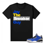 Varsity Royal Cement 3s shirt - Black - Jay The Sneaker Guy