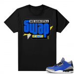 Varsity Royal Cement 3s shirt - Black - Still Swap