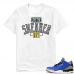 Varsity Royal Cement 3s shirt - White - Jay The Sneaker Guy V2