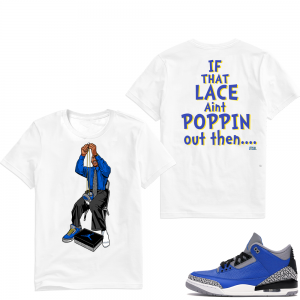 Varsity Royal Cement 3s shirt - White - MJ Swappin