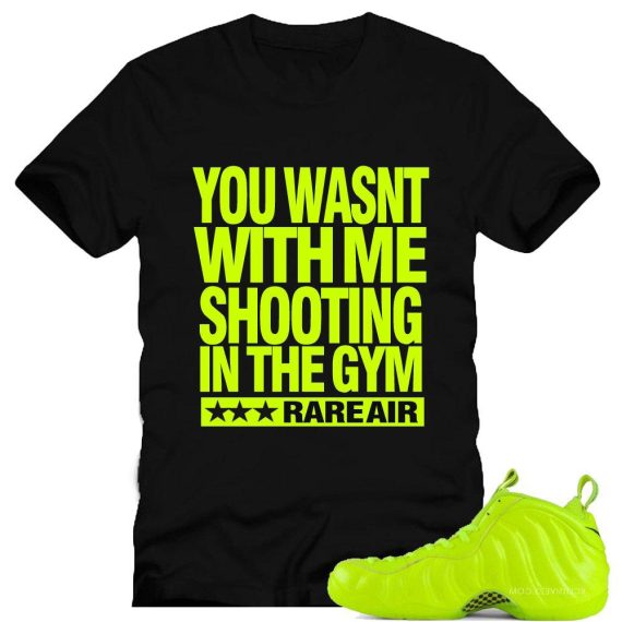 Volt Foamposite shirts |The Shooting Sneaker Tee in Black