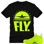 Volt Foamposite shirts |FLY Sneaker Tee in Black