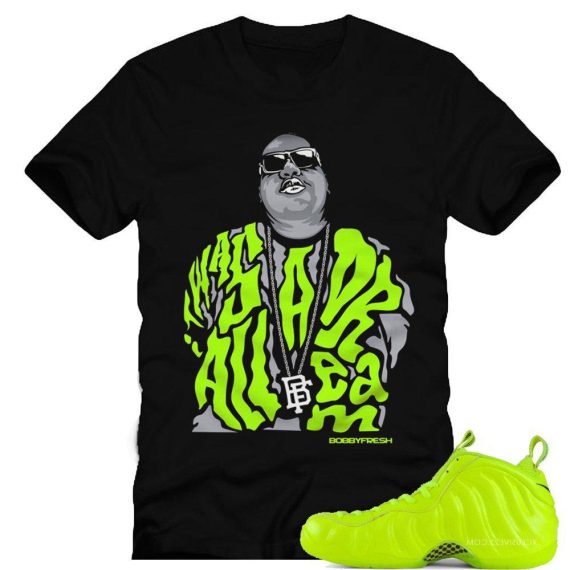 Volt Foamposite shirts |It was All a Dream Sneaker Tee in Black