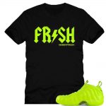 Volt Foamposite shirts |FRESH Sneaker Tee in Black