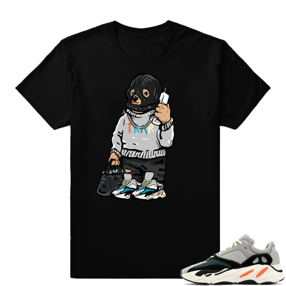 Yeezy Wave Runner | Trappin Bear | Black Shirt