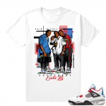 WHAT THE 4s shirt White - Everybody Eats B Paid In Full