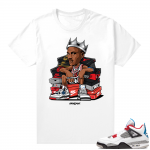 WHAT THE 4s shirt White - Sneaker King