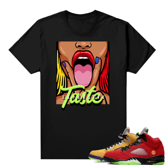 What the 5s Jordan Sneaker Tee Shirts - Black - Expensive Taste