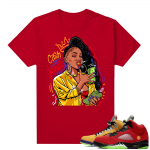 What the 5s Jordan Sneaker Tee Shirts - Red - Cash Is King