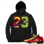 What the 5s Sneaker Hoodie - Black - 23