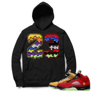 What the 5s Sneaker Hoodie - Black - 23 Drip