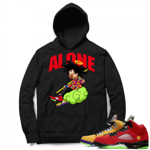 What the 5s Sneaker Hoodie - Black - Alone