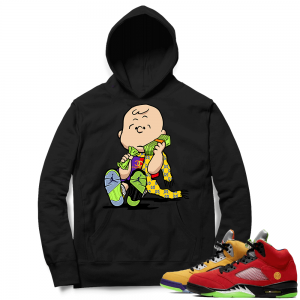 What the 5s Sneaker Hoodie - Black - Designer Charlie