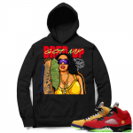 What the 5s Sneaker Hoodie - Black - Got My Bred Up