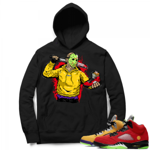 What the 5s Sneaker Hoodie - Black - Jason Cop