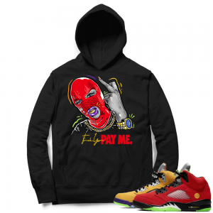 What the 5s Sneaker Hoodie - Black - Pay ME