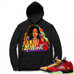 What the 5s Sneaker Hoodie - Black - PeriodT