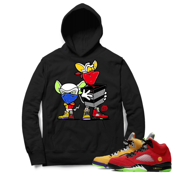 What the 5s Sneaker Hoodie - Black - Sneaker Heist