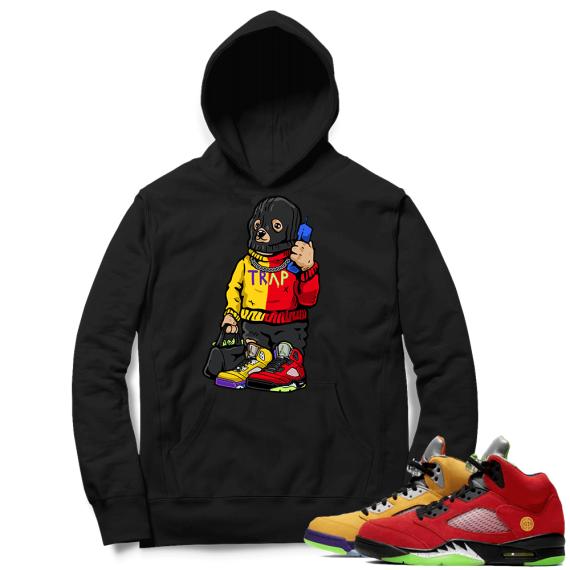 What the 5s Sneaker Hoodie - Black - Trap Bear