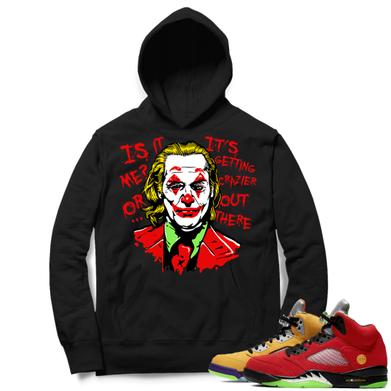 What the 5s Sneaker Hoodie - Black - Joker