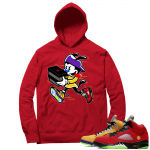 What the 5s Sneaker Hoodie - Red - Double Up