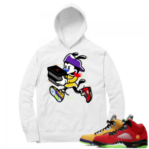 What the 5s Sneaker Hoodie - White - Double Up