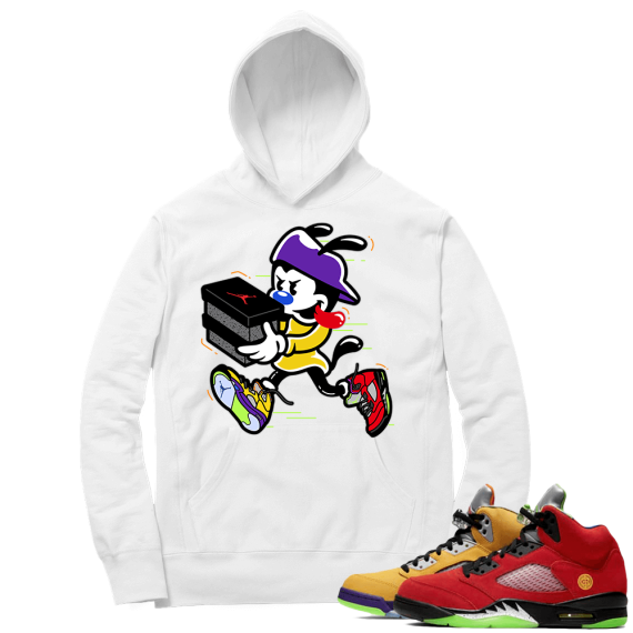 What the 5s Sneaker Hoodie - White - Double Up