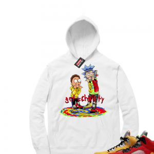 What the 5s Sneaker Hoodie - White - Get Schwifty