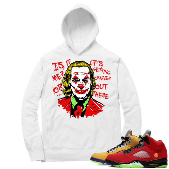 What the 5s Sneaker Hoodie - White - Joker