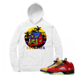 What the 5s Sneaker Hoodie - White - Kame Trap House