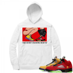 What the 5s Sneaker Hoodie - White - No 350s